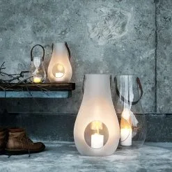 Holmegaard Design With Light Lantern 24.8 Cm, Clear -Candleholders Sales holmegaard design with light lantern klar 14 1