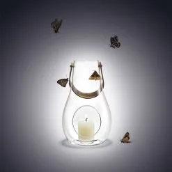 Holmegaard Design With Light Lantern 24.8 Cm, Clear -Candleholders Sales holmegaard design with light lantern klar 18
