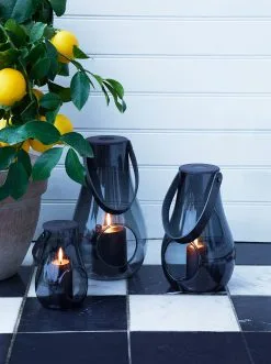 Holmegaard Design With Light Lantern 29 Cm, Smoke -Candleholders Sales holmegaard design with light lantern smoke 12