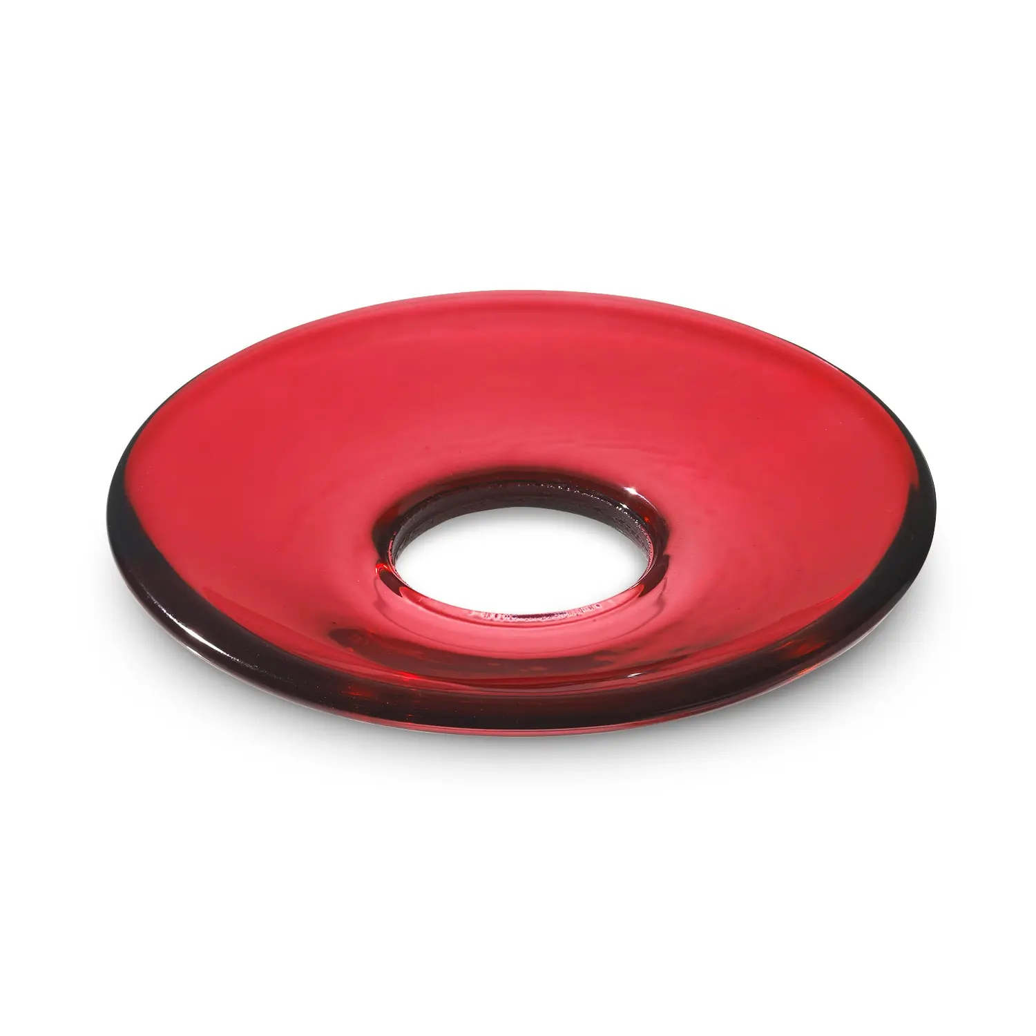 Holmegaard Lumi Candle Ring Ø 8,5 Cm, Red 3 Holmegaard Lumi Candle Ring Ø 8,5 Cm, Red