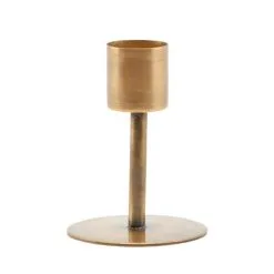 House Doctor Anit Candle Stand 7 Cm, Antique Brass