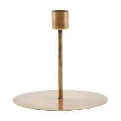 House Doctor Anit Candle Stand 12 Cm, Antique Brass