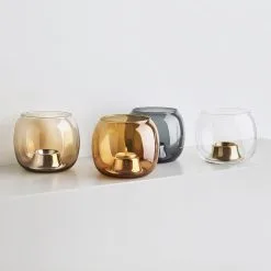 Iittala Kaasa Votive 141x115 Mm, Clear/Rose Gold -Candleholders Sales iittala kaasa candle holder 22