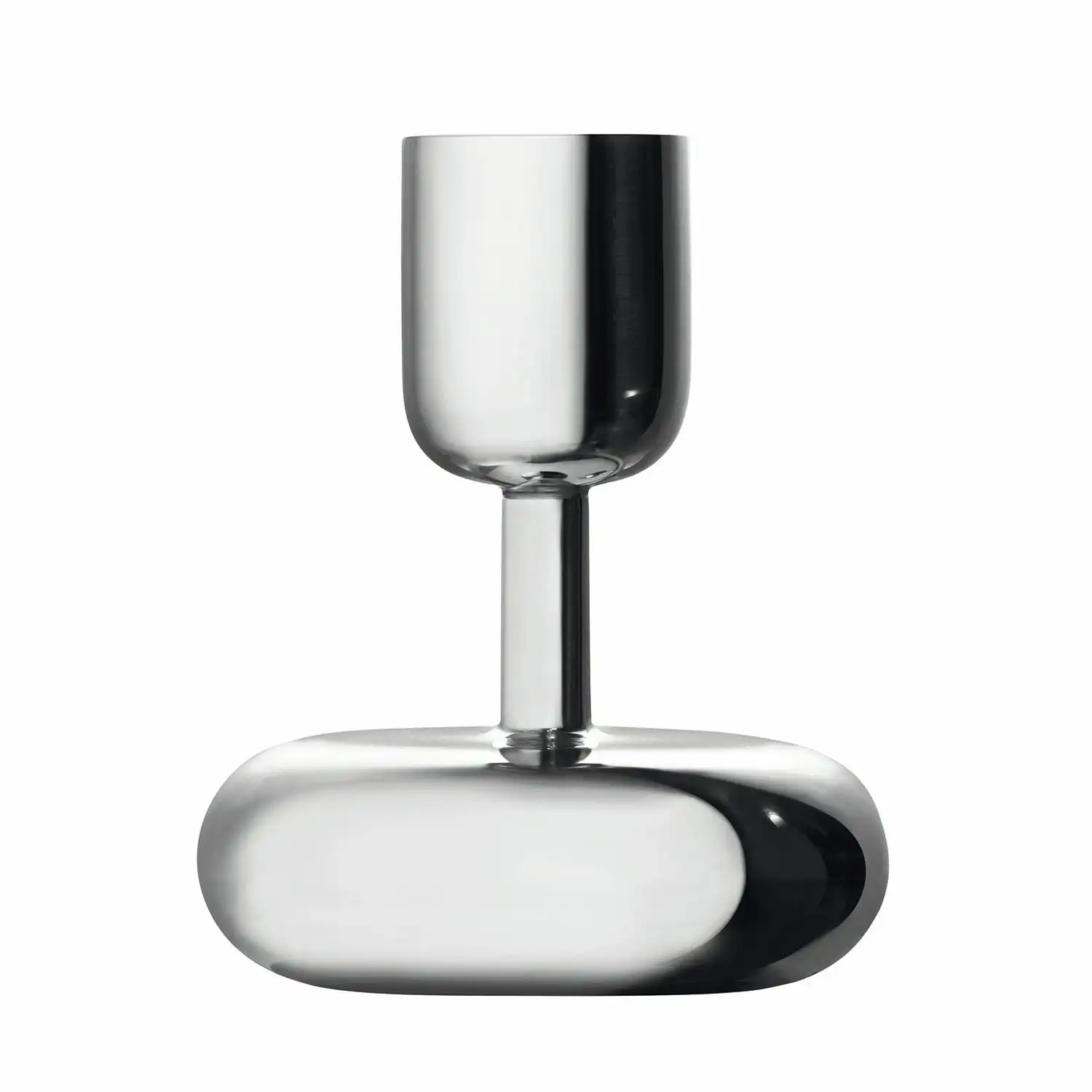 Iittala Nappula Candle Holder 107 Mm, Steel 3 Iittala Nappula Candle Holder 107 Mm, Steel