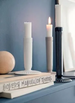 Kähler Hammershøi Candle Holder Indigo, 16 Cm -Candleholders Sales kahler hammershi candle holder indigo 6