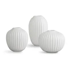 Kähler Hammershøi Miniature Vases 3-pack, White