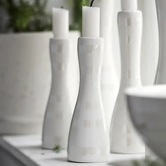 Kähler Omaggio Candlestick 16 Cm, Mother Of Pearl 5 Kähler Omaggio Candlestick 16 Cm, Mother Of Pearl - Image 3