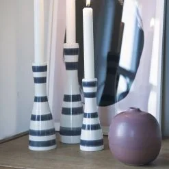 Kähler Omaggio Candlestick Medium, Black -Candleholders Sales kahler omaggio candlestick medium 15