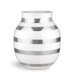 Kähler Omaggio Vase 20 Cm, Silver