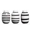 Kähler Omaggio Vase Miniature 3-Pack, Black -Candleholders Sales kahler omaggio vase miniature 3 pack 0