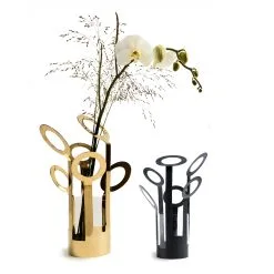 Klong Fanny Vase Small, Brass -Candleholders Sales klong fanny vase brass 8