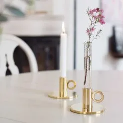 Klong Vesper Candle Holder, Brass 10 Klong Vesper Candle Holder, Brass -Candleholders Sales klong vesper candle holder brass 9 1