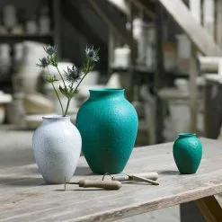 Knabstrup Keramik Vase 12,5 Cm, Green 9 Knabstrup Keramik Vase 12,5 Cm, Green -Candleholders Sales knabstrup keramik vase green 10