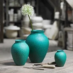 Knabstrup Keramik Vase 12,5 Cm, Green 10 Knabstrup Keramik Vase 12,5 Cm, Green -Candleholders Sales knabstrup keramik vase green 11