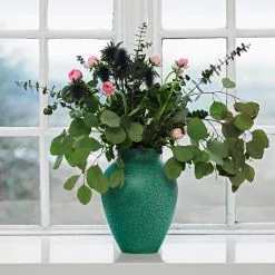 Knabstrup Keramik Vase 12,5 Cm, Green 11 Knabstrup Keramik Vase 12,5 Cm, Green -Candleholders Sales knabstrup keramik vase green 12