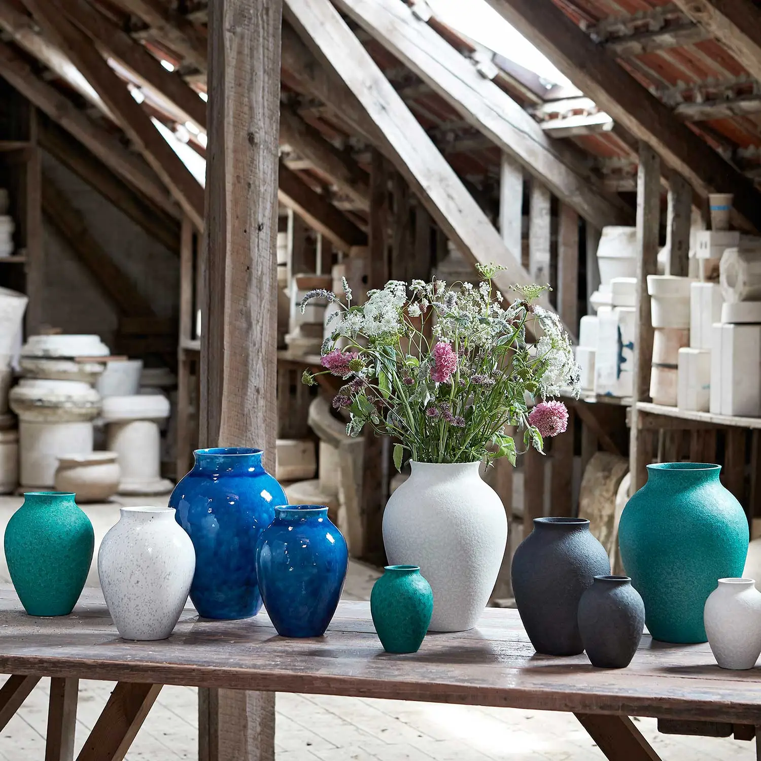 Knabstrup Keramik Vase 12,5 Cm, Green 4 Knabstrup Keramik Vase 12,5 Cm, Green - Image 2