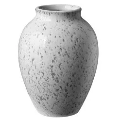 Knabstrup Keramik Vase 12,5 Cm, White/Grey