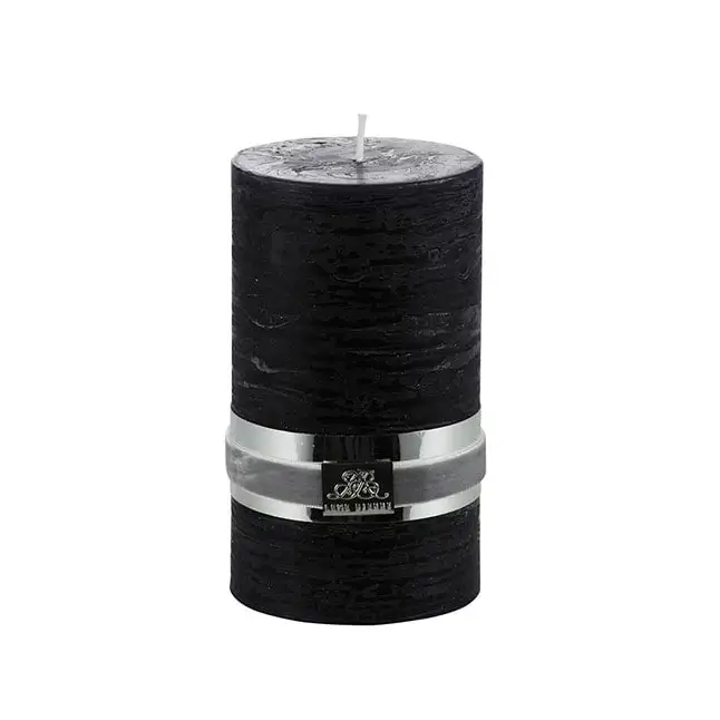 Lene Bjerre Rustic Candle Medium, Black 3 Lene Bjerre Rustic Candle Medium, Black