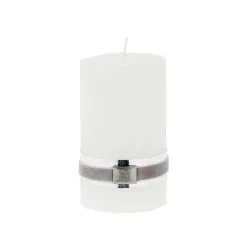 Lene Bjerre Rustic Candle Medium, White