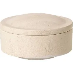 Louise Roe Gallery Objects 07 Jar Ø14 Cm, Lime Stone