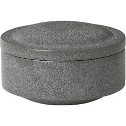 Candleholders Sales 21 Louise Roe Gallery Objects 07 Jar Ø14 Cm, Black Basalt