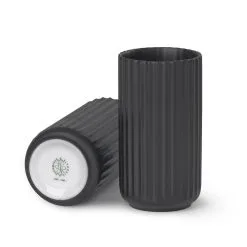 Lyngby Porcelæn The Lyngby Vase 15 Cm, Black
