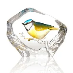 Candleholders Sales 17 Målerås Glasbruk Wildlife Bluetit