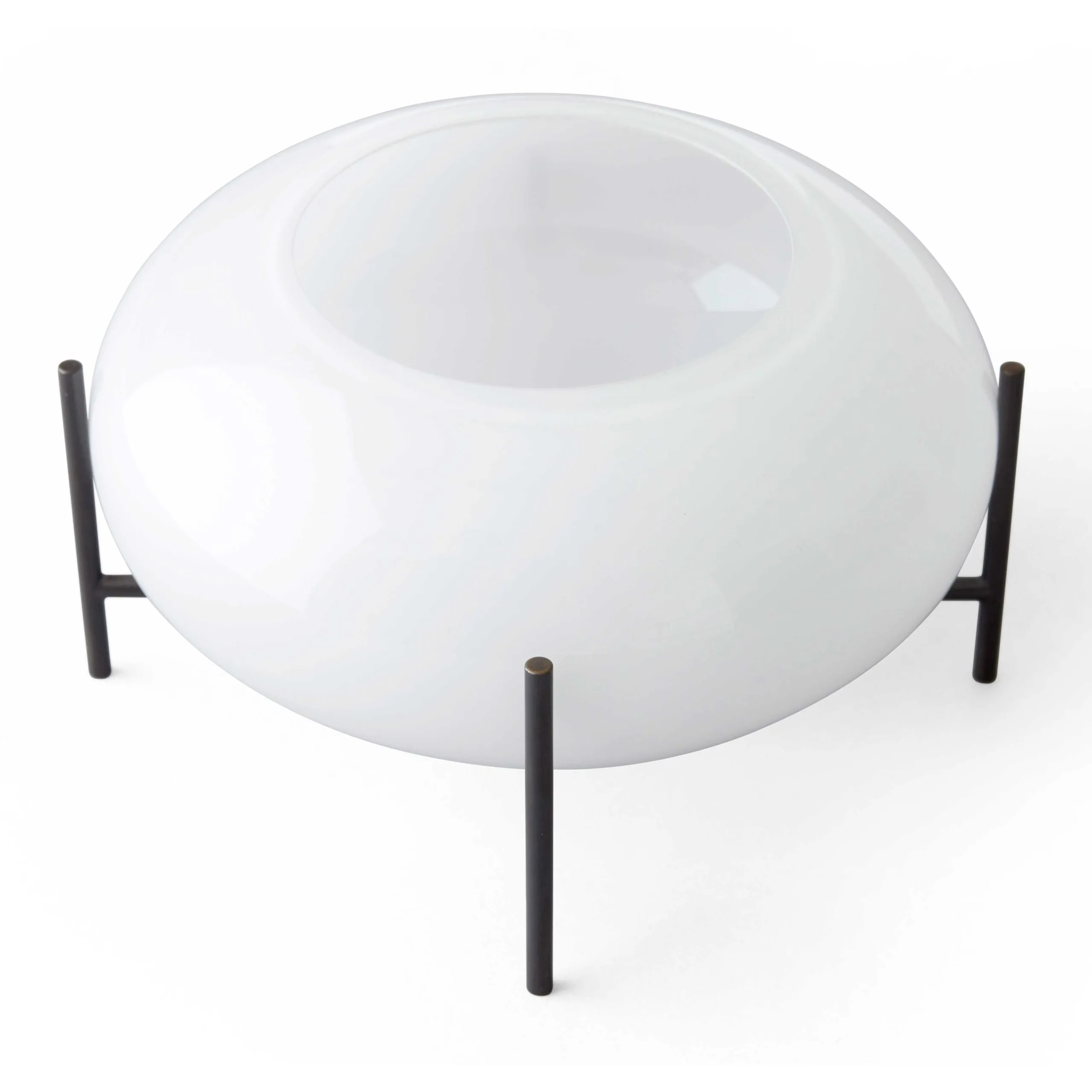 Menu Echasse Hurricane Tea Light Holder, Opal/Bronzed Brass 3 Menu Echasse Hurricane Tea Light Holder, Opal/Bronzed Brass