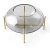 Menu Echasse Hurricane Tea Light Holder, Smoke/Brushed Brass -Candleholders Sales menu echasse hurricane candle holder 2