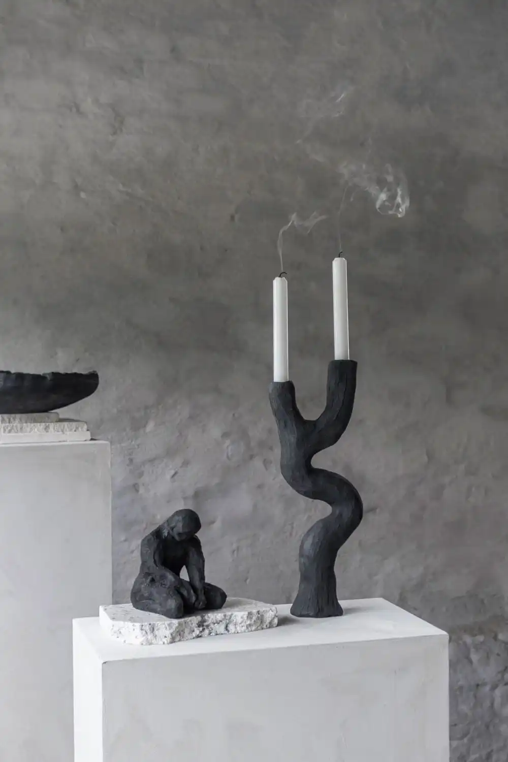 Mette Ditmer ART PIECE Candle Holder, Black 4 Mette Ditmer ART PIECE Candle Holder, Black - Image 2