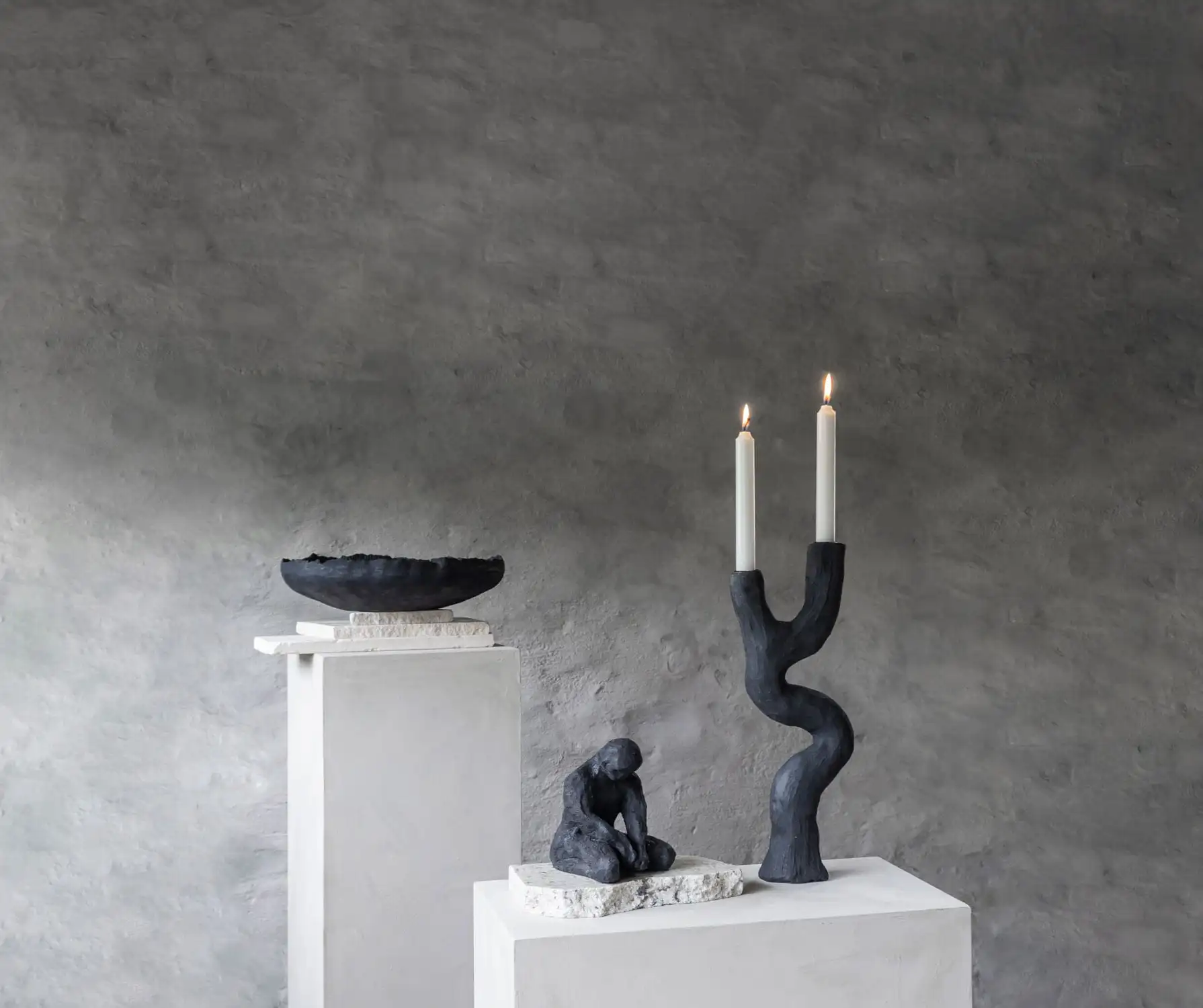 Mette Ditmer ART PIECE Candle Holder, Black 5 Mette Ditmer ART PIECE Candle Holder, Black - Image 3