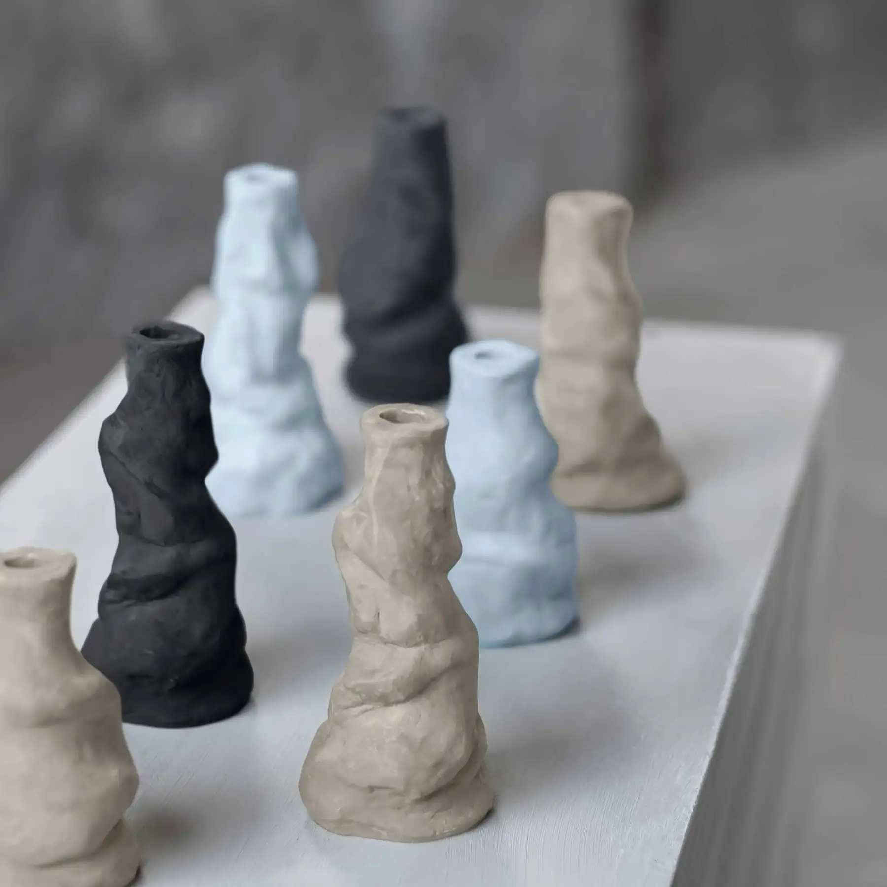 Mette Ditmer Art Piece Candle Holder 125 Mm, Sand 4 Mette Ditmer Art Piece Candle Holder 125 Mm, Sand - Image 2