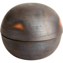 Muubs Hazel M Bonbonniere Terracotta 16x15 Cm, Black Brown