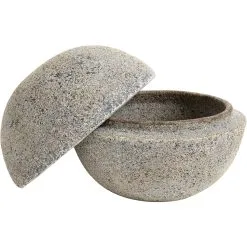 Muubs Stain Bonbonniere Terracotta 15x13 Cm, Grey Brown -Candleholders Sales muubs stain bonbonniere terracotta 15x13 cm grey brown 1