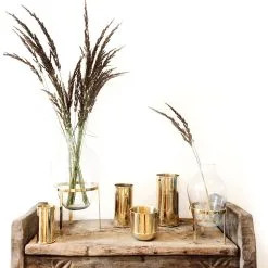 Nordstjerne Vase Medium, Brass -Candleholders Sales nordstjerne vase small brass 5
