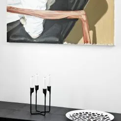 Normann Copenhagen Heima Candle Holder Black -Candleholders Sales normann copenhagen heima candle holder black 6