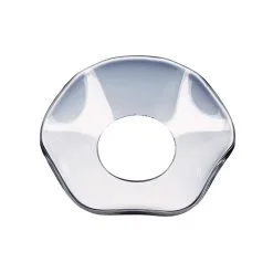 Nybro Crystal Wavy Candle Ring Ø 5,5 Cm, Clear