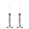 Orrefors Carat Candle Holder H 24,2 Cm, 2 Pcs, Stainless Steel -Candleholders Sales orrefors carat candle holder h 242 cm 2 pcs 0