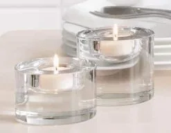 Orrefors Puck Candle Holder, Clear -Candleholders Sales orrefors puck candle holder clear 4
