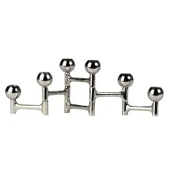 Pols Potten Folding Round Candleholder, Nickel