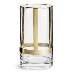 Sagaform Hold Vase 15cm, Glass/Gold