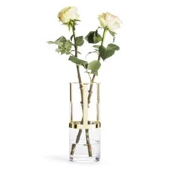 Sagaform Hold Vase 15cm, Glass/Gold -Candleholders Sales sagaform hold vase 15cm glass gold 7