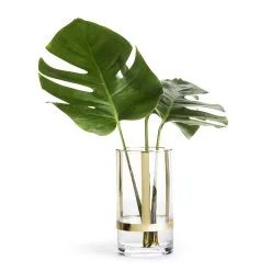 Sagaform Hold Vase 15cm, Glass/Gold -Candleholders Sales sagaform hold vase 15cm glass gold 8