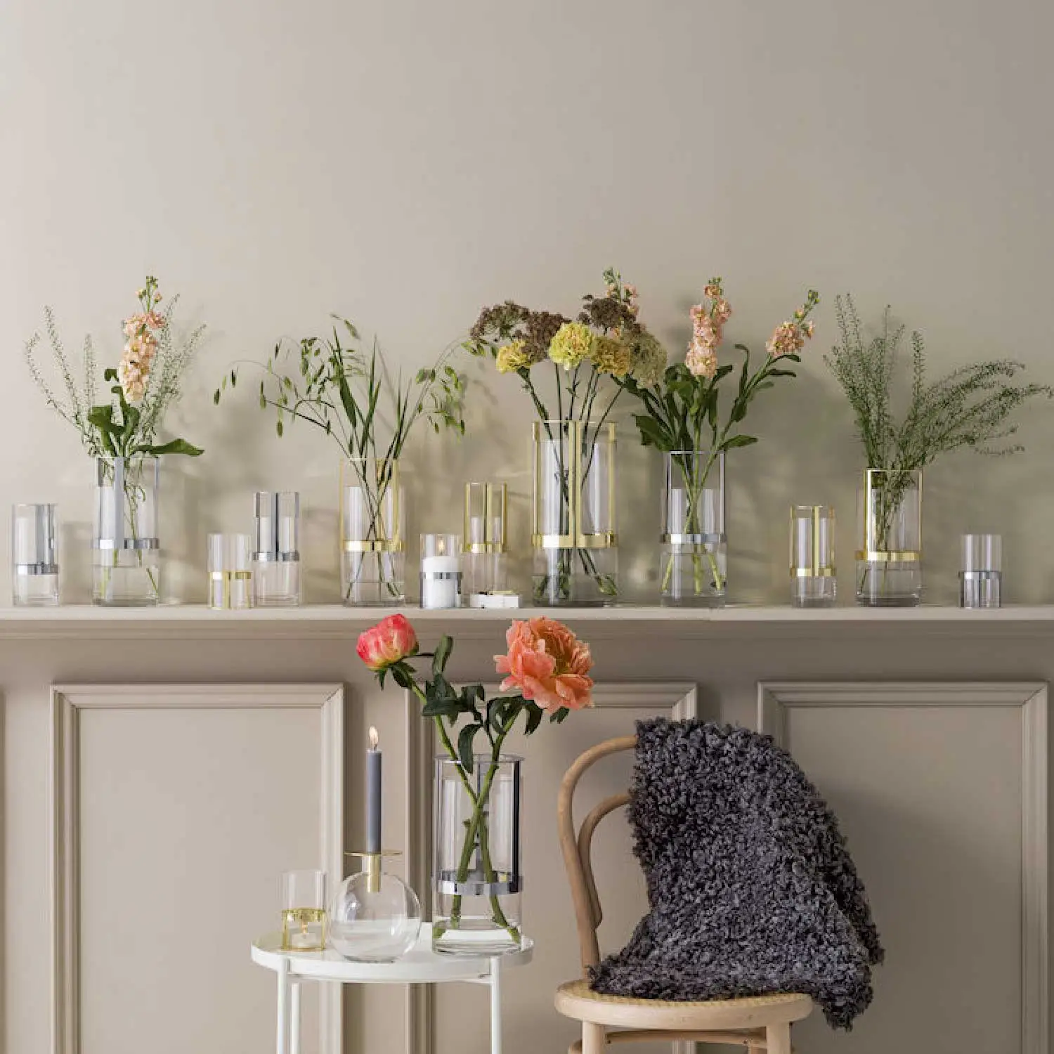 Sagaform Hold Vase Large, Silver 5 Sagaform Hold Vase Large, Silver - Image 3