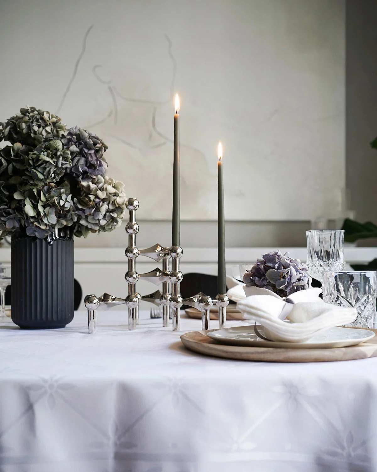 STOFF Nagel Nagel Candlestick 3 Pieces, Chrome 6 STOFF Nagel Nagel Candlestick 3 Pieces, Chrome - Image 4