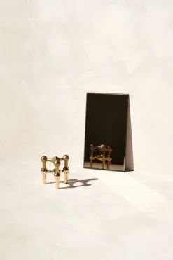 STOFF Nagel Nagel Candlestick, Brass -Candleholders Sales stoff nagel candle holder 34