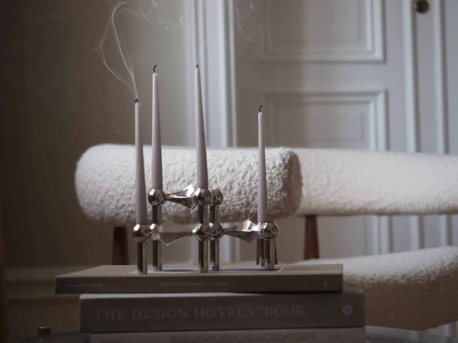 STOFF Nagel Nagel Candlestick 3 Pieces, Chrome 8 STOFF Nagel Nagel Candlestick 3 Pieces, Chrome - Image 6