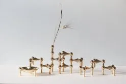 STOFF Nagel Nagel Vase, Brass -Candleholders Sales stoff nagel vase 30