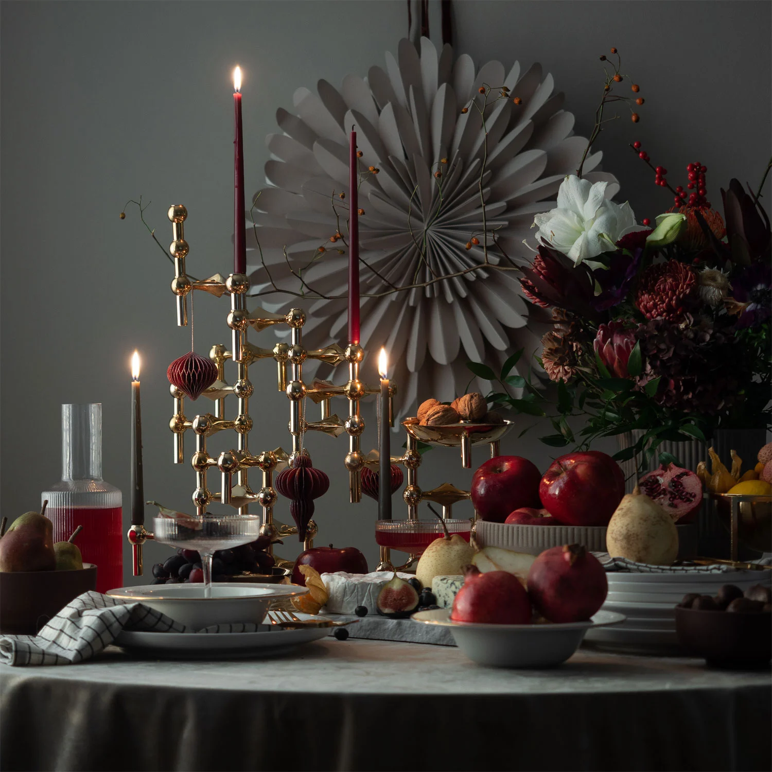 STOFF Nagel Candle By Ester&Erik 6-pack, Burgundy 4 STOFF Nagel Candle By Ester&Erik 6-pack, Burgundy - Image 2