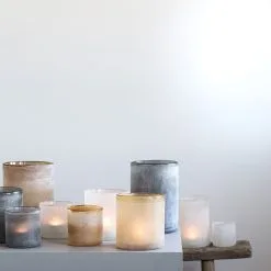 Tell Me More Frost Candleholder M, White -Candleholders Sales tell me more frost candleholder white 16 2